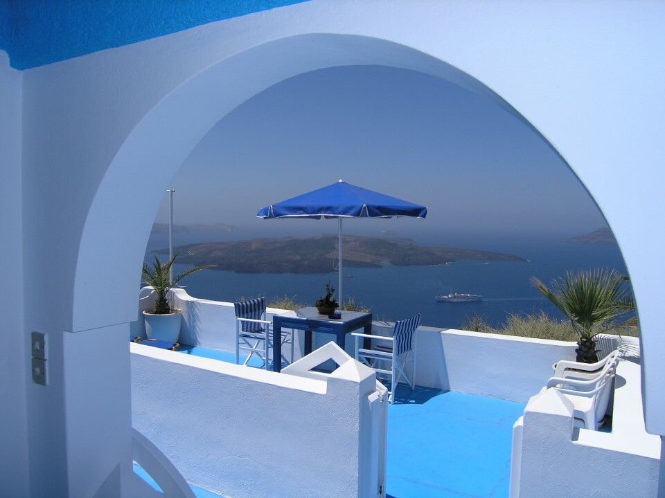 Aparthotel Kafieris View Firostefani Exteriér fotografie